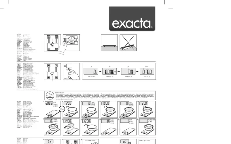 Imagen de la primera página del manual del dispositivo Touch