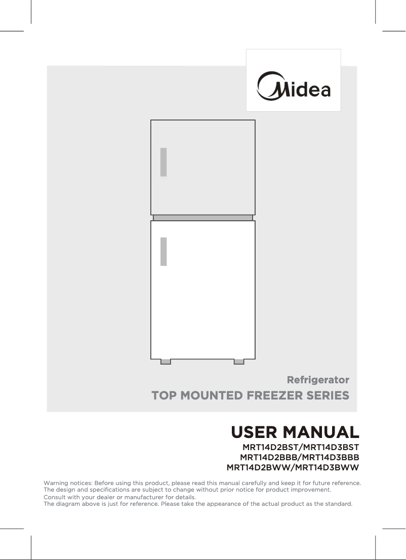 Page n°1 - Manuel utilisateur Midea MRT14D2BWW
