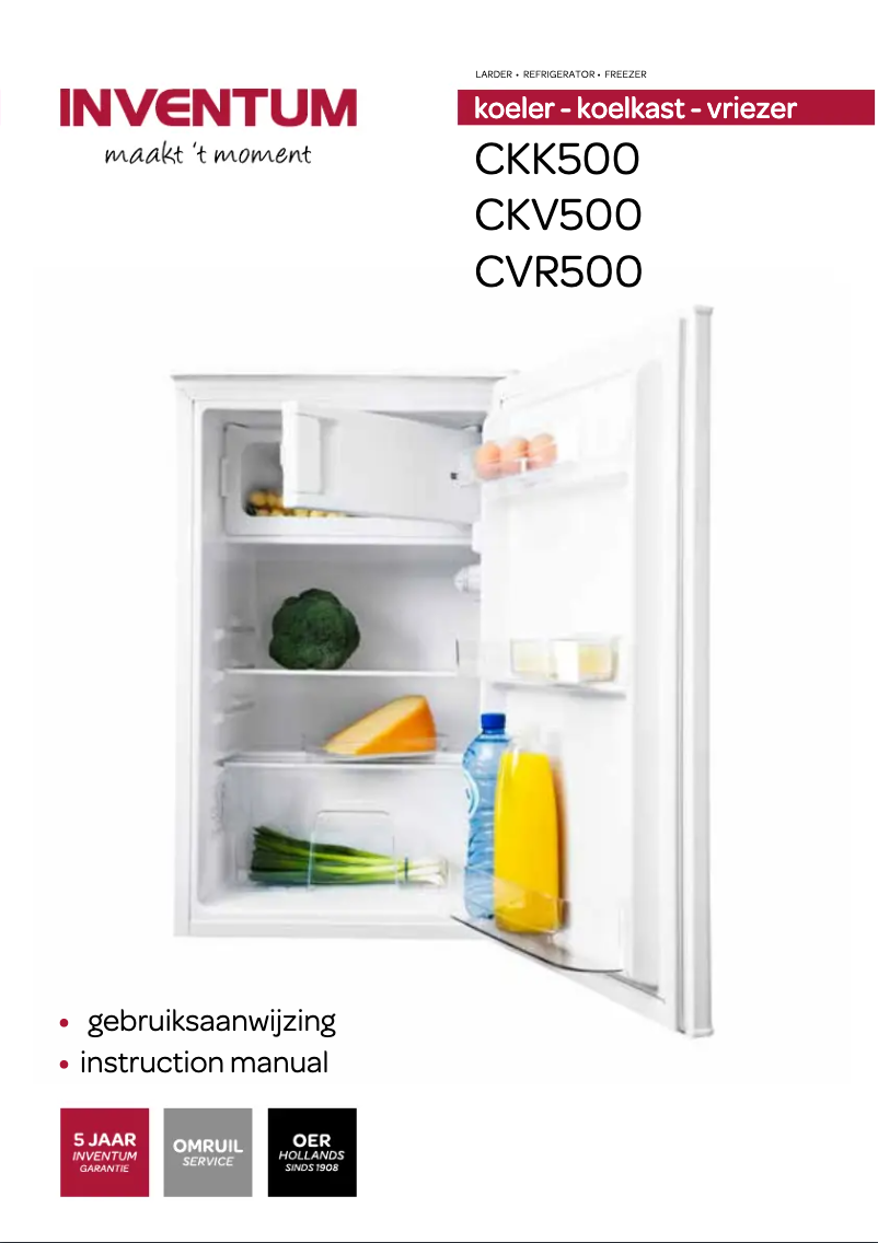 Image de la première page du manuel de l'appareil CVR500