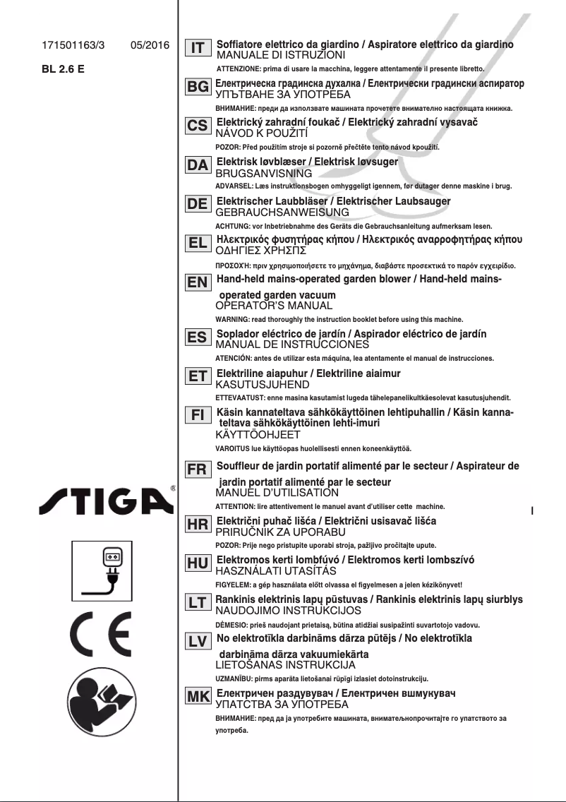 Image de la première page du manuel de l'appareil SBL 2600