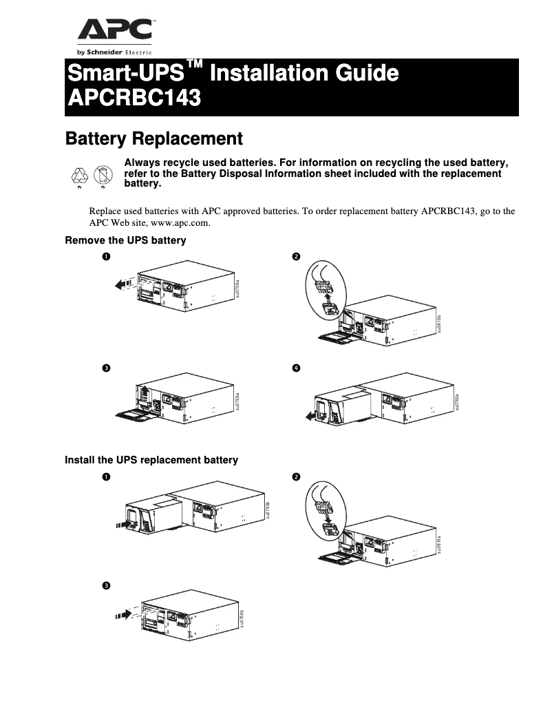 Image de la première page du manuel de l'appareil APCRBC143