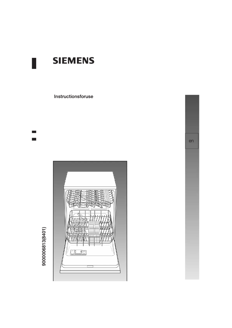Page n°1 - Manuel utilisateur Siemens SE25T250EU