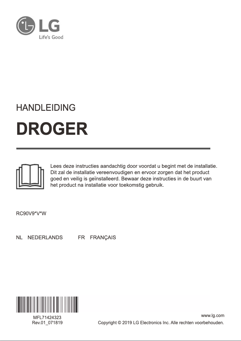 Página 1 del manual Manual de usuario LG RC90V9AV2W