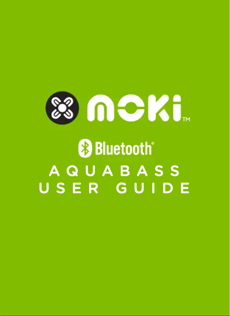 Page n°1 - Manuel utilisateur Moki AquaBass