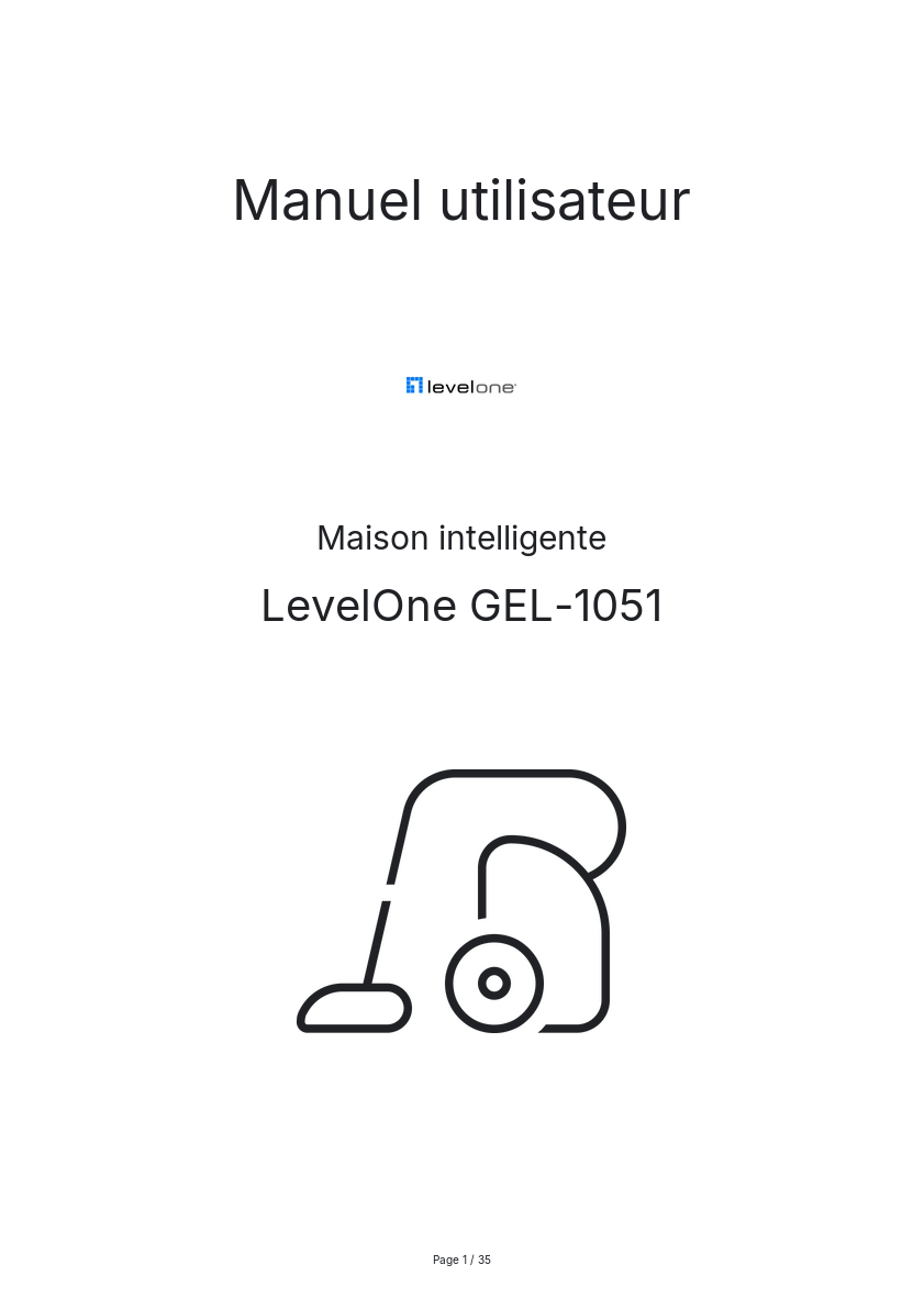 Page n°1 - Manuel utilisateur LevelOne GEL-1051