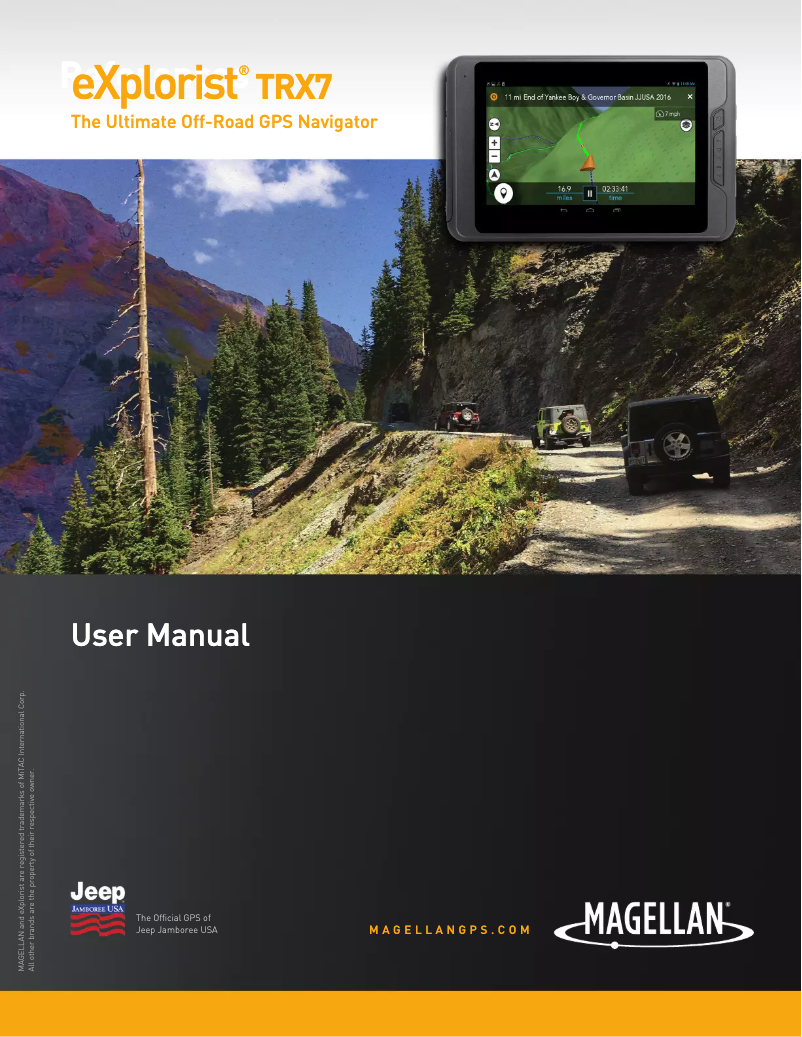 Image de la première page du manuel de l'appareil eXplorist TRX7