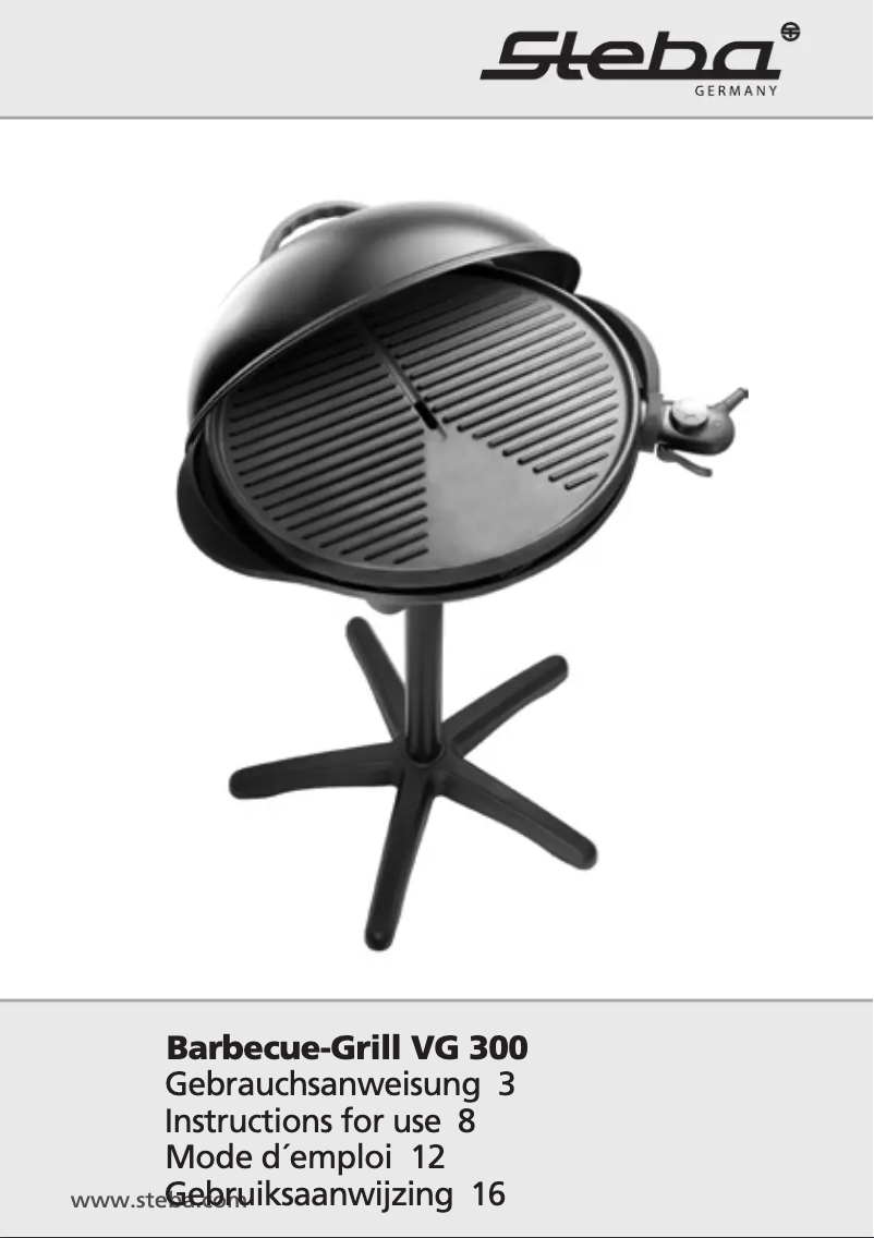 Image de la première page du manuel de l'appareil VG300 BBQ Grill