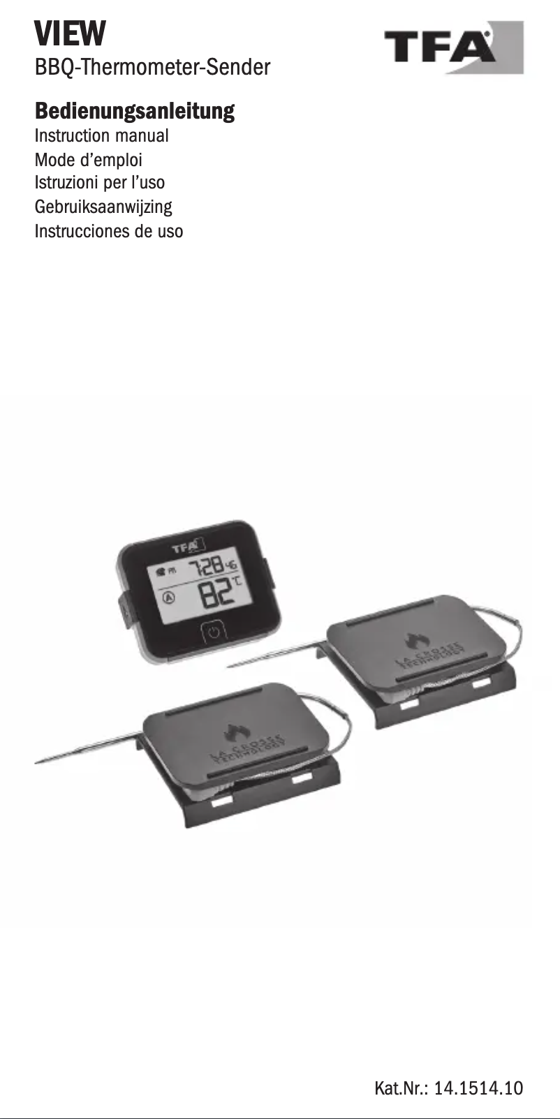 Image de la première page du manuel de l'appareil BBQ VIEW 14.1514.10