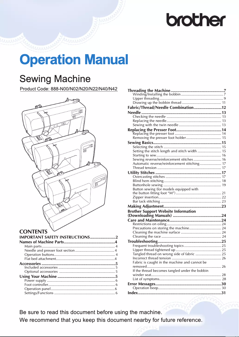 Image de la première page du manuel de l'appareil X40s