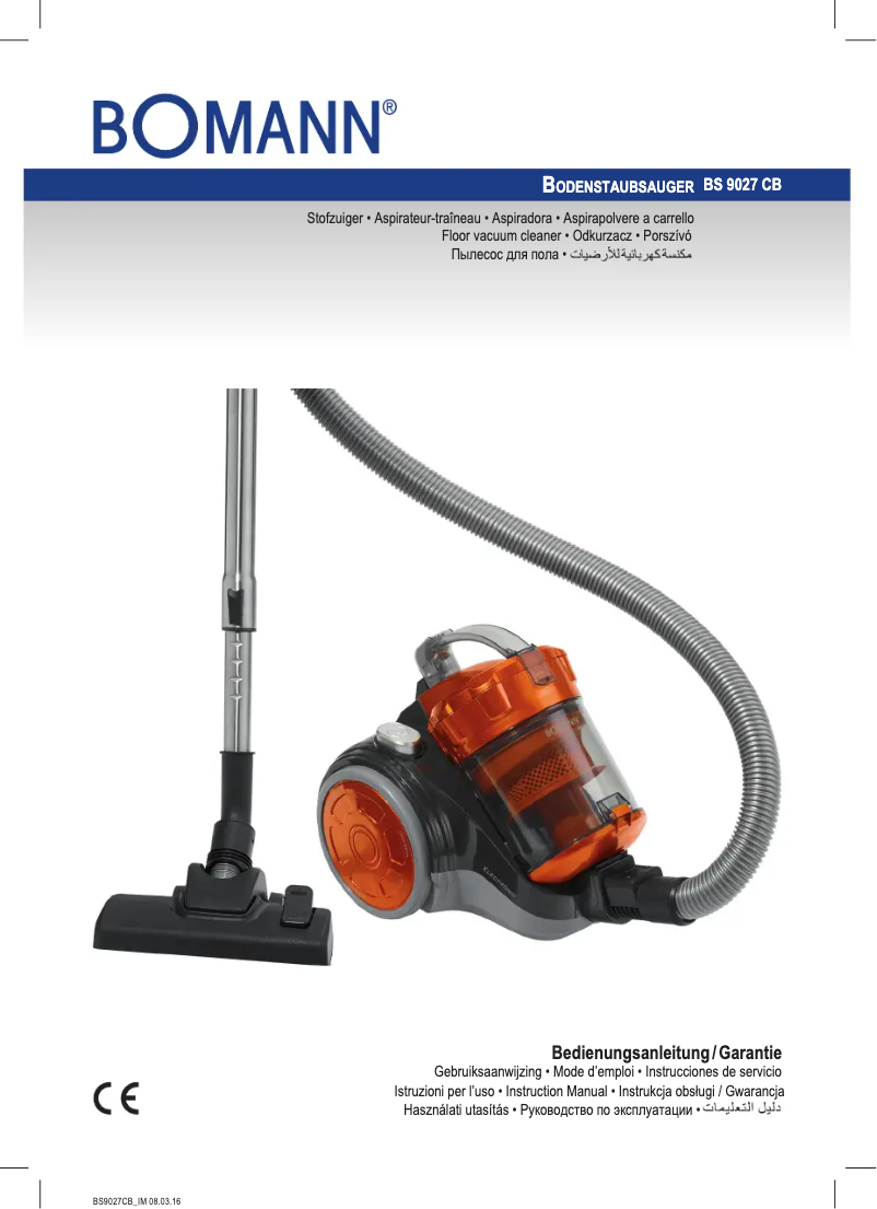 Page n°1 - Manuel utilisateur Bomann BS 9027 CB