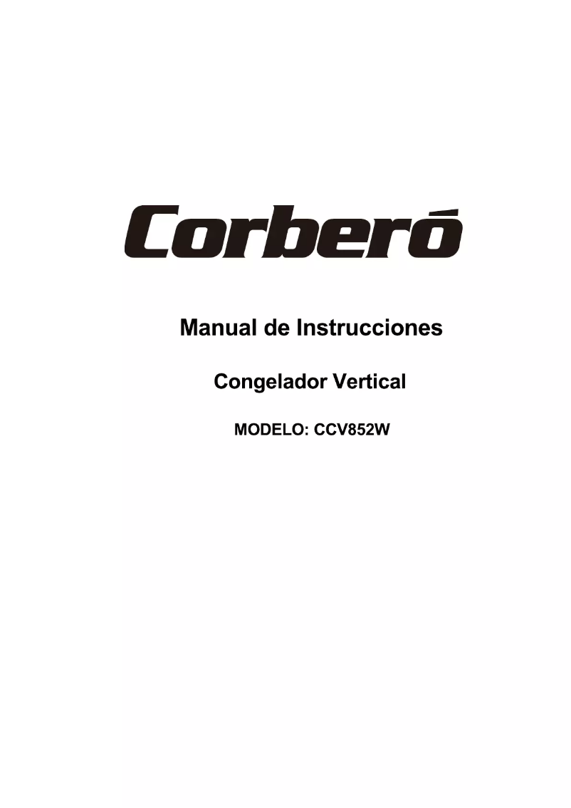 Page n°1 - Manuel utilisateur Corbero CCV852W