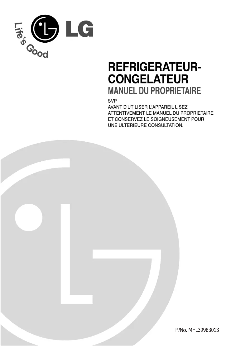 Image de la première page du manuel de l'appareil GN-B492YC