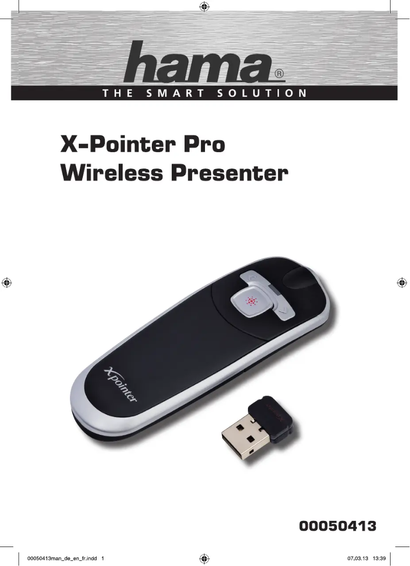 Page n°1 - Manuel utilisateur Hama X-Pointer Pro