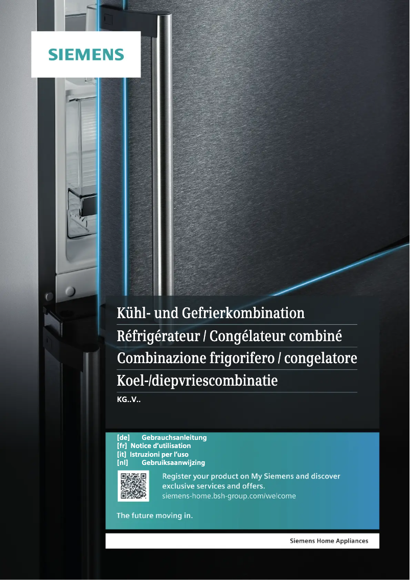 Page n°1 - Manuel utilisateur Siemens KG39VVIEA