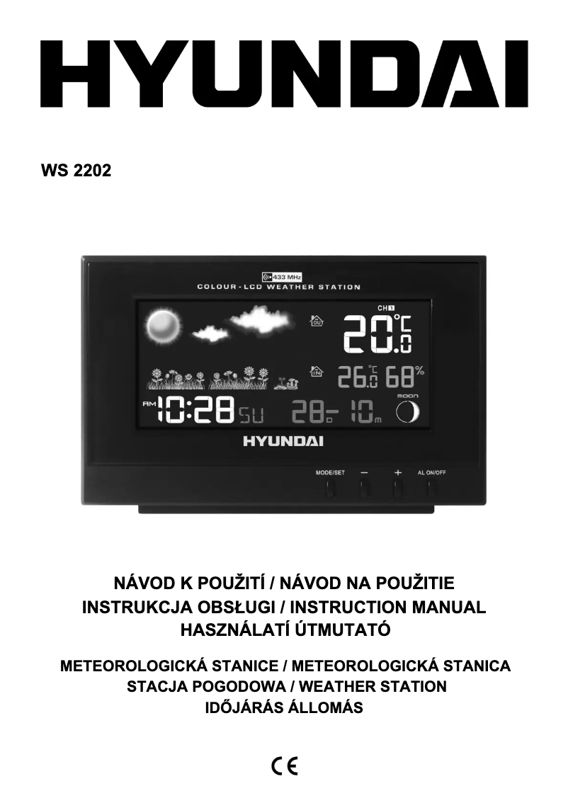 Image de la première page du manuel de l'appareil WS 2202