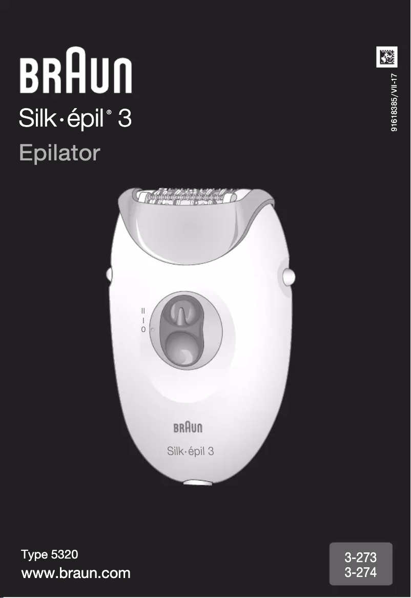 Image de la première page du manuel de l'appareil Silk-épil 3-273