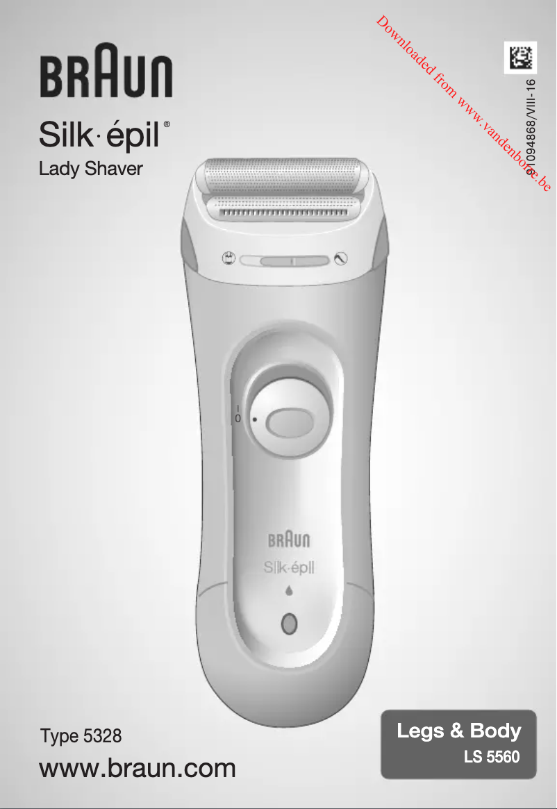 Image de la première page du manuel de l'appareil Silk Epil Lady Shaver 5328