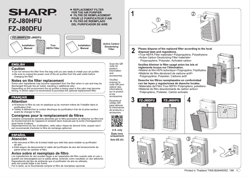 Image de la première page du manuel de l'appareil FX-J80U