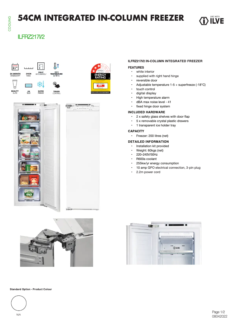 Image de la première page du manuel de l'appareil ILFRZ21712