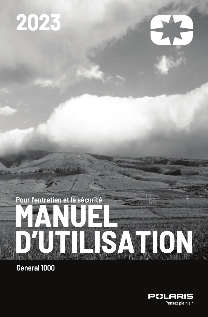 Image de la première page du manuel de l'appareil General 1000 Sport (2023)