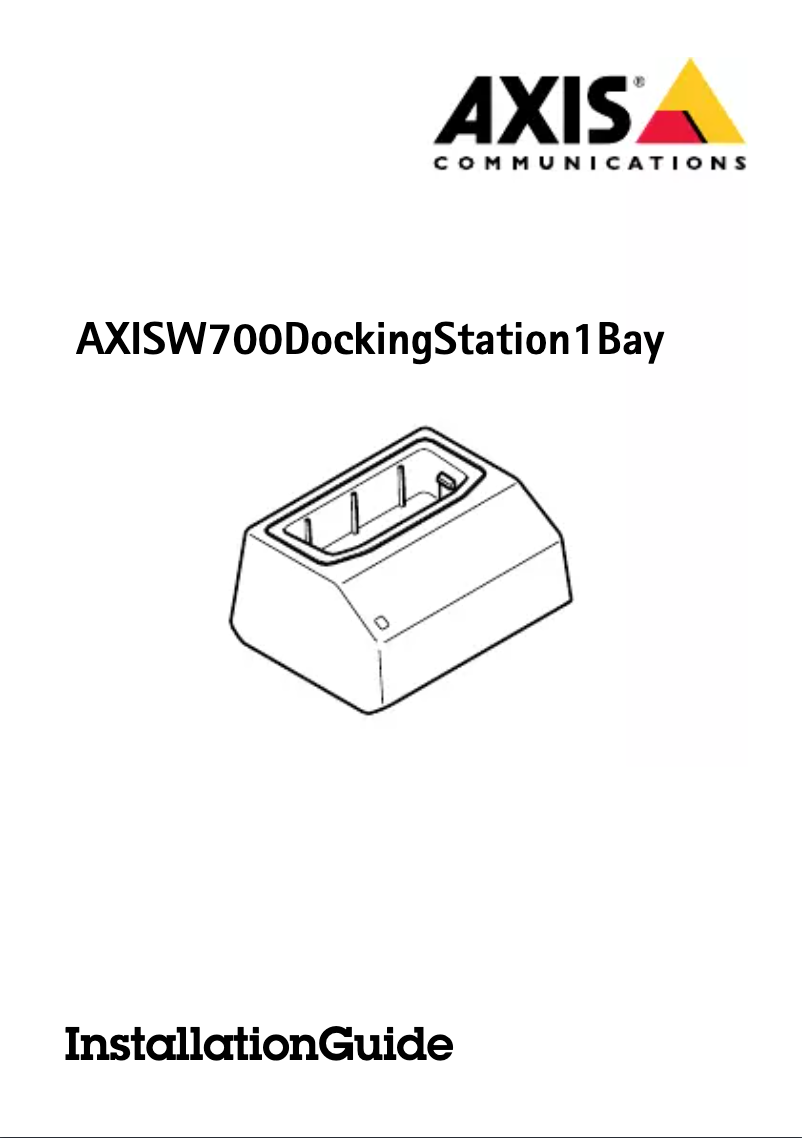 Page n°1 - Manuel utilisateur Axis W700