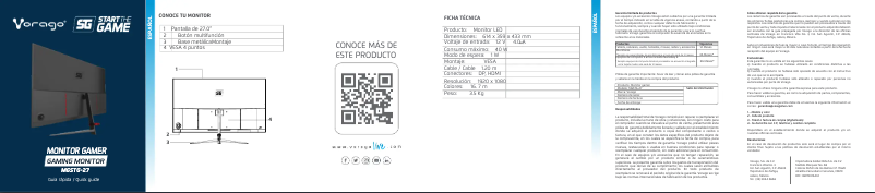 Page n°1 - Manuel utilisateur Vorago MGSTG-27