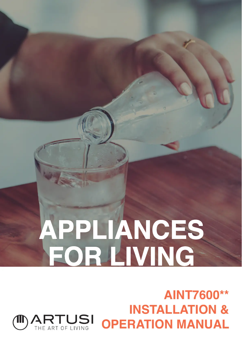 Página 1 del manual Manual de usuario Artusi AINT7600IW