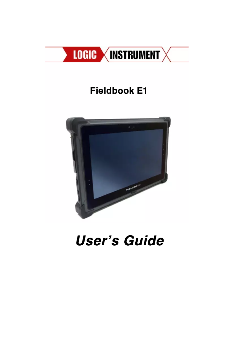 Image de la première page du manuel de l'appareil Fieldbook E1