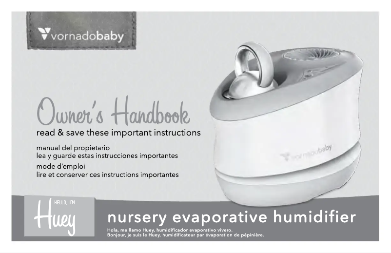 Page n°1 - Manuel utilisateur Vornado Huey Nursery