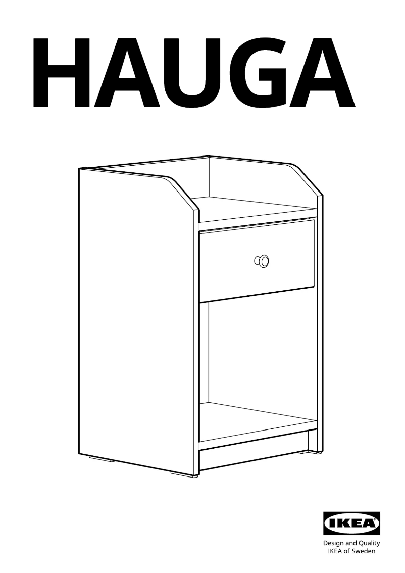 Página 1 del manual Manual de usuario Ikea HAUGA 804.889.64