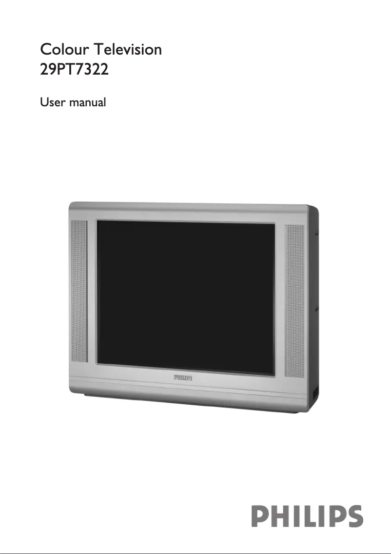 Image de la première page du manuel de l'appareil 29PT7322