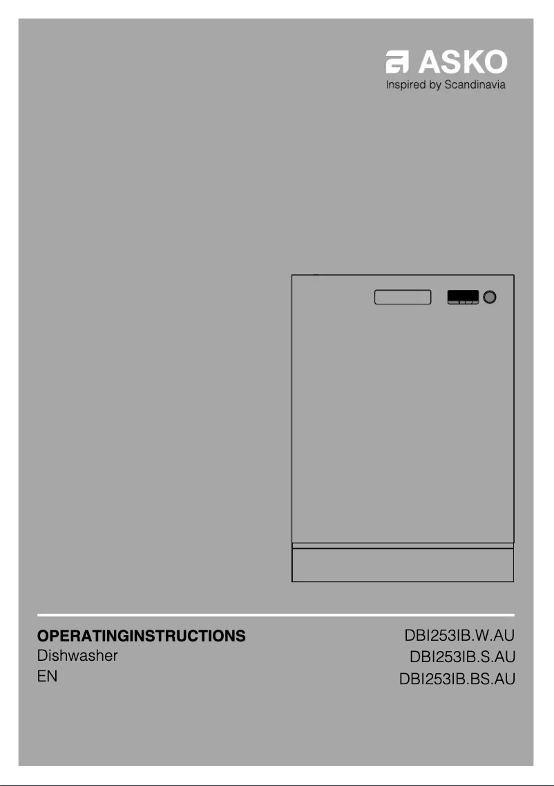 Image de la première page du manuel de l'appareil DBI253IB.W