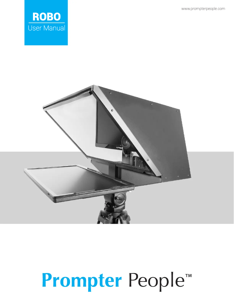 Page 1 de la notice Manuel utilisateur Prompter People Robo