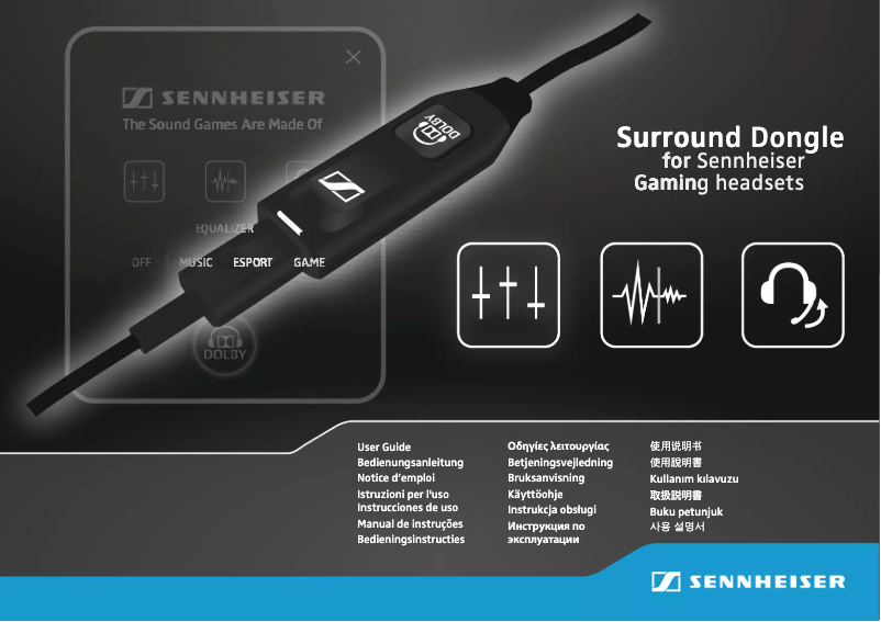 Page 1 de la notice Manuel utilisateur Sennheiser GSP 550