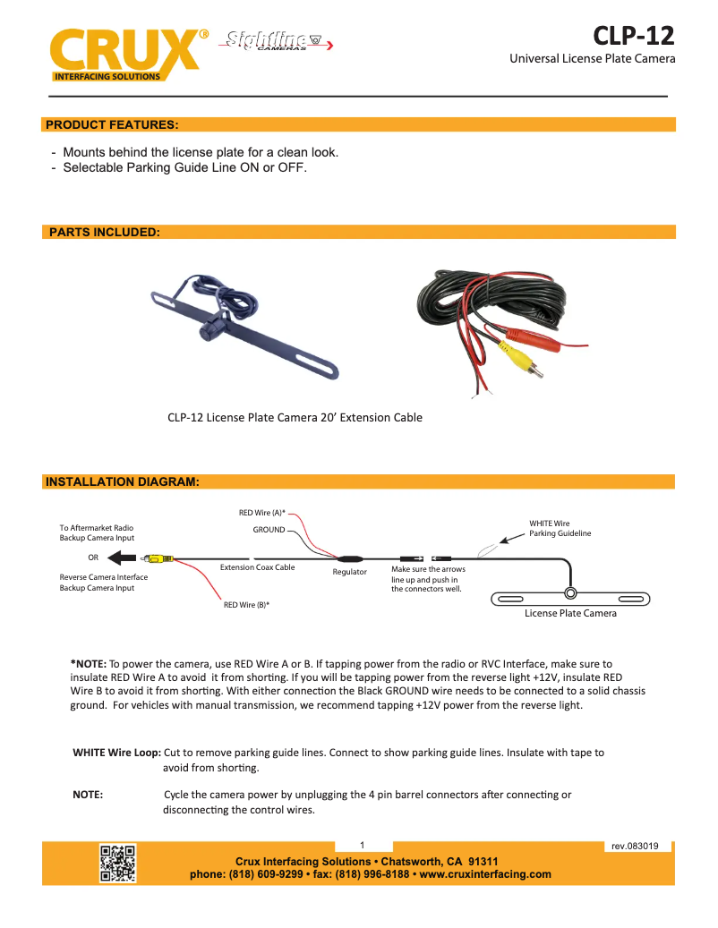 Página 1 del manual Manual de usuario CRUX CLP-12