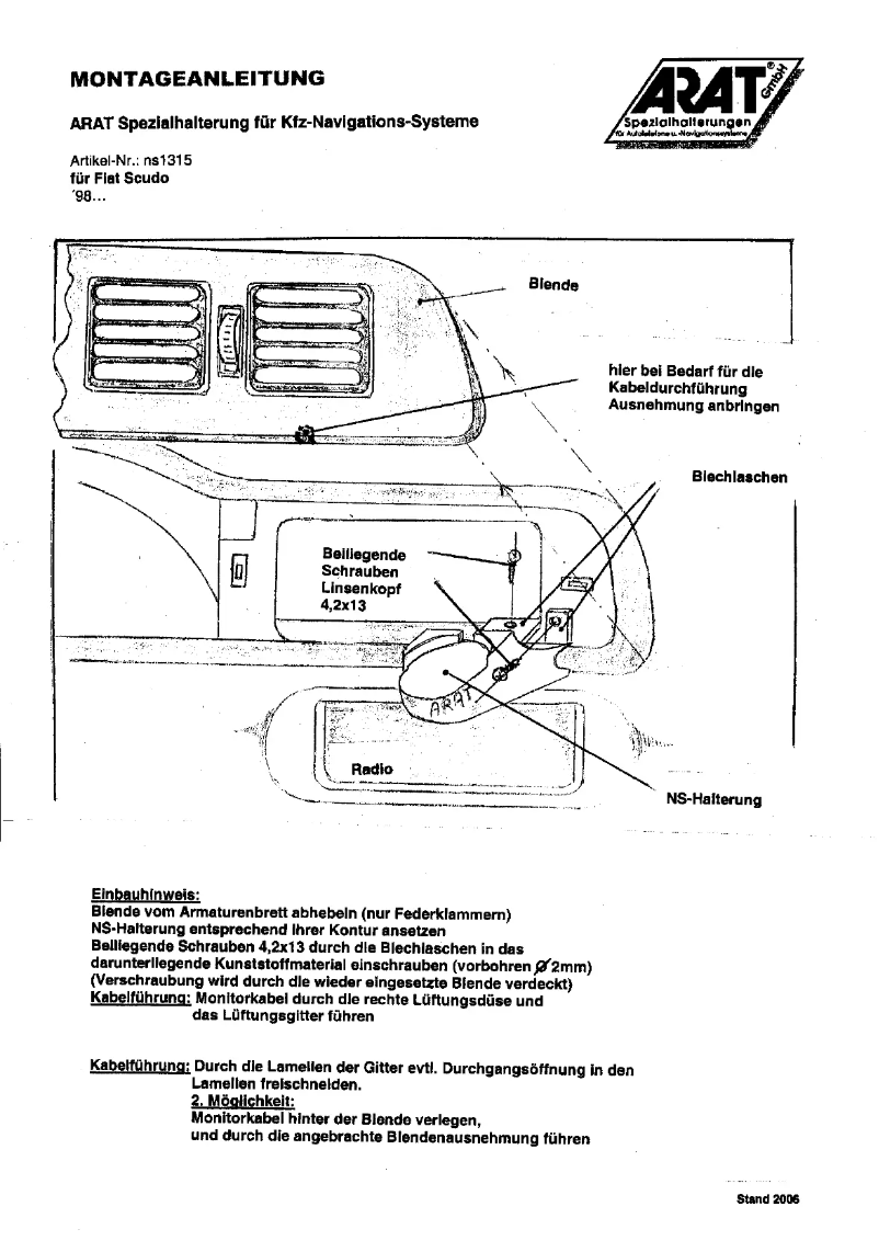 Image de la première page du manuel de l'appareil NS1315