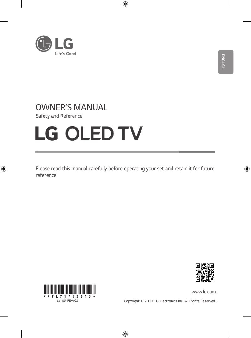 Page n°1 - Manuel utilisateur LG OLED77G1PVA