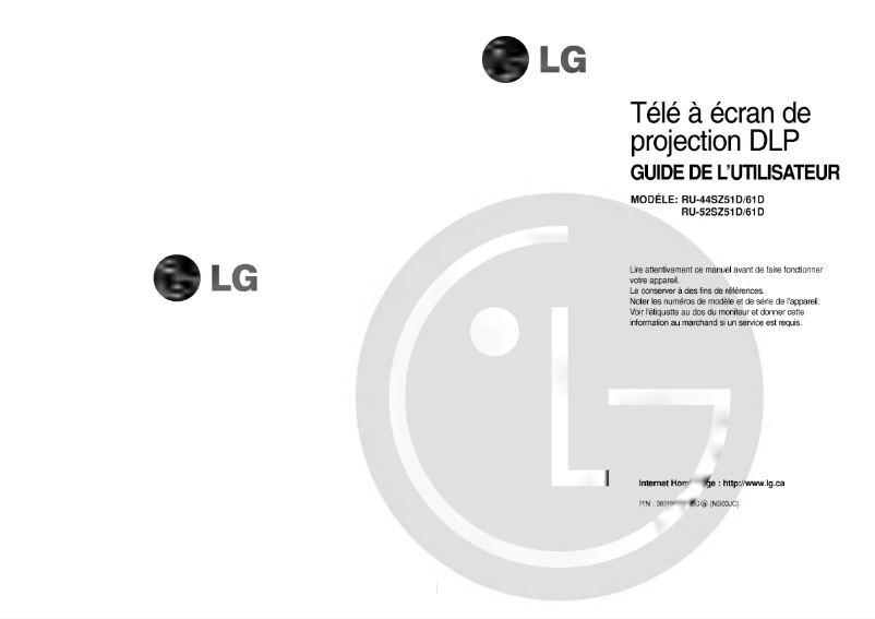 Página 1 del manual Manual de usuario LG RU-52SZ51D