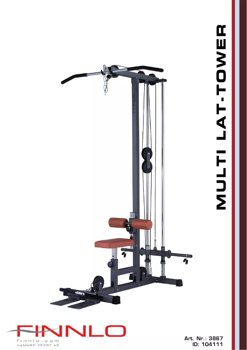 Page 1 de la notice Manuel utilisateur Finnlo Multi Lat Tower 3867