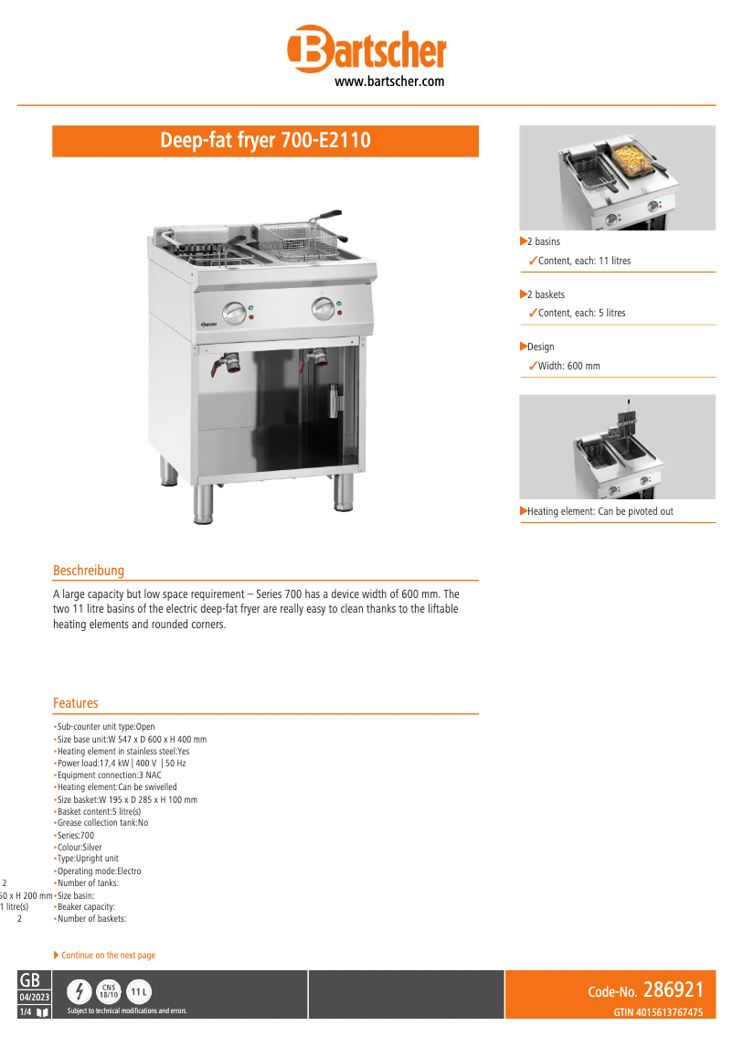 Image de la première page du manuel de l'appareil 286921