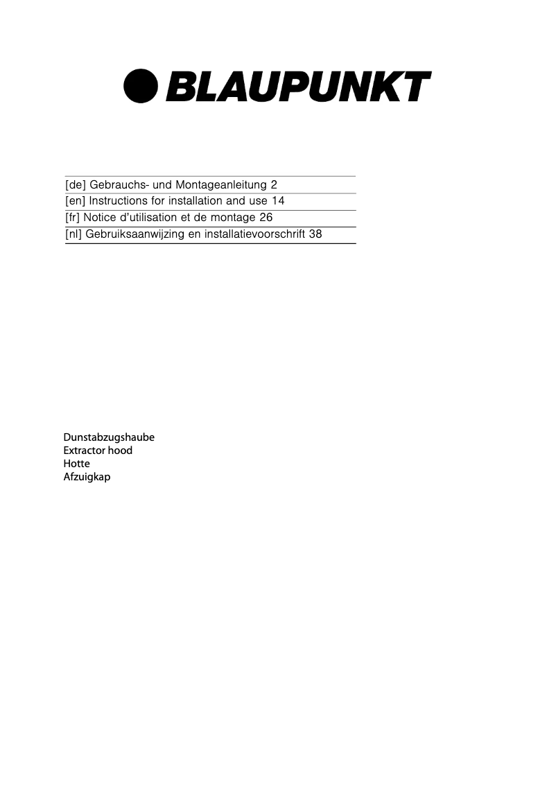 Page 1 de la notice Manuel utilisateur Blaupunkt 5DS69450