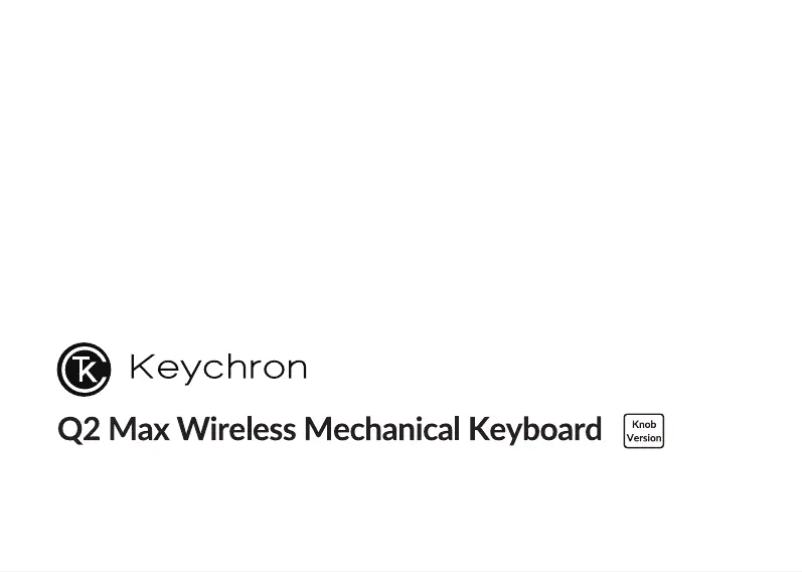 Image de la première page du manuel de l'appareil Q2 Max