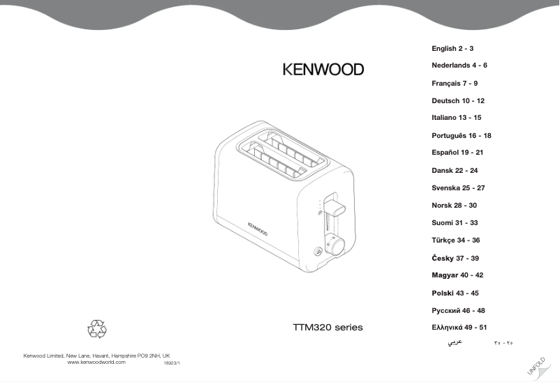 Página 1 del manual Manual de usuario Kenwood TTM325