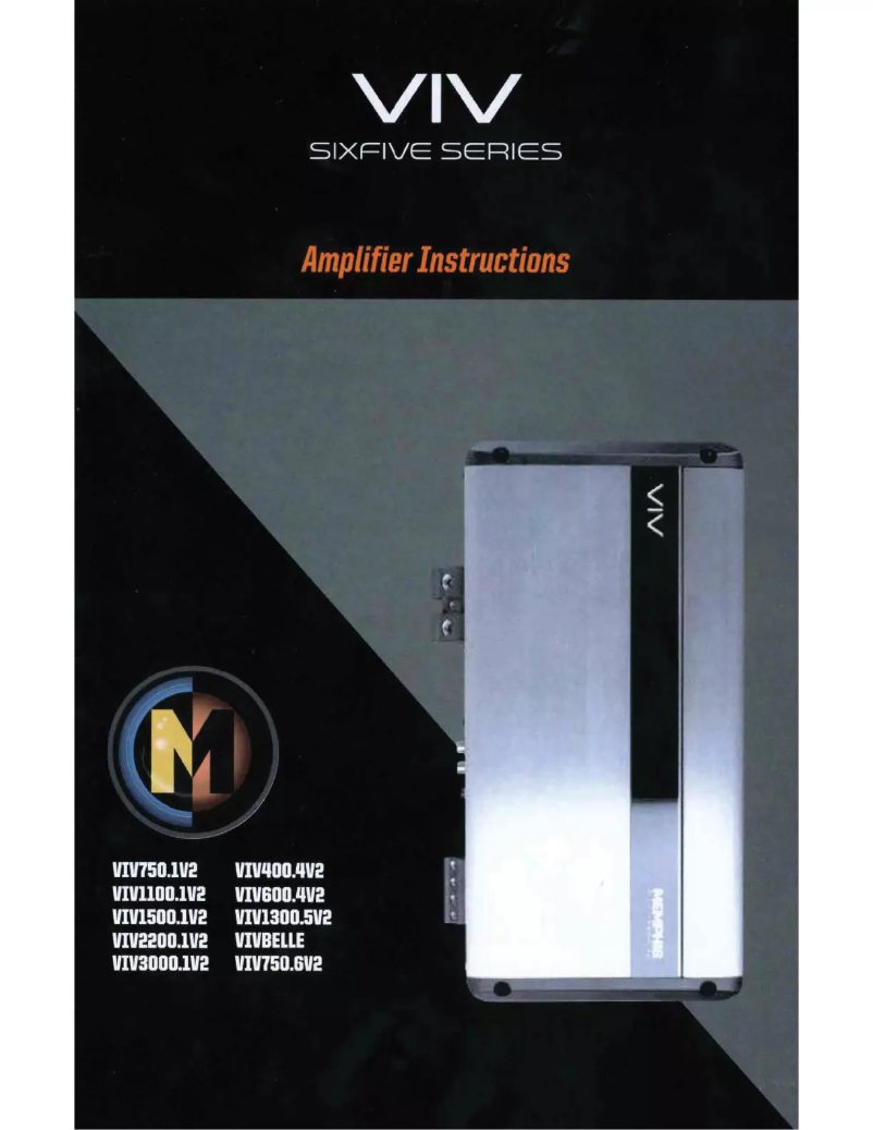 Page n°1 - Manuel utilisateur Memphis Audio VIV750.1V2