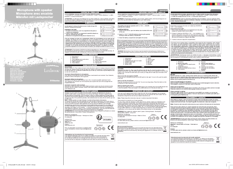 Image de la première page du manuel de l'appareil S150