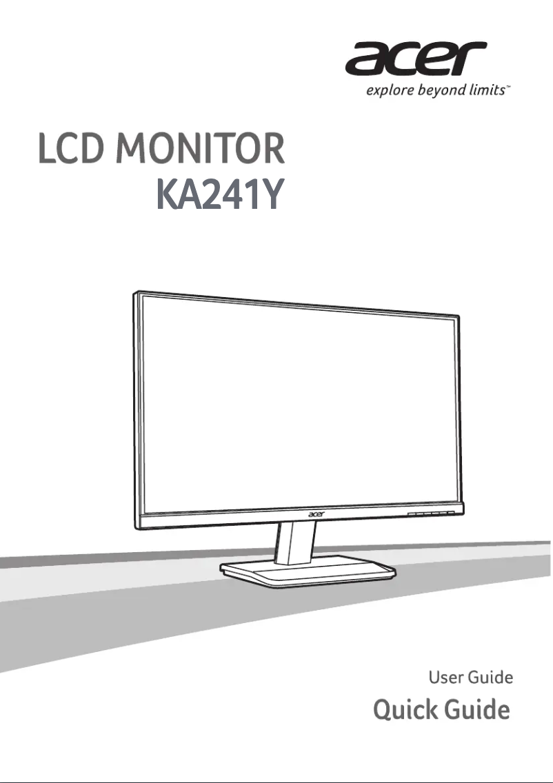 Página 1 del manual Manual de usuario Acer KA241Y