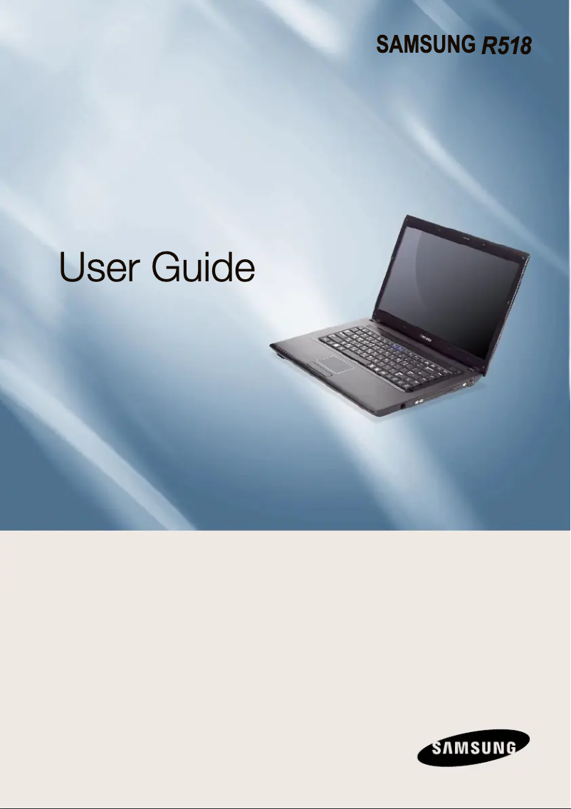 Page 1 de la notice Manuel utilisateur Samsung NP-R518