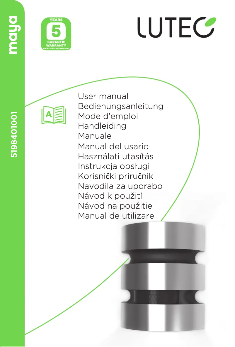 Image de la première page du manuel de l'appareil Maya