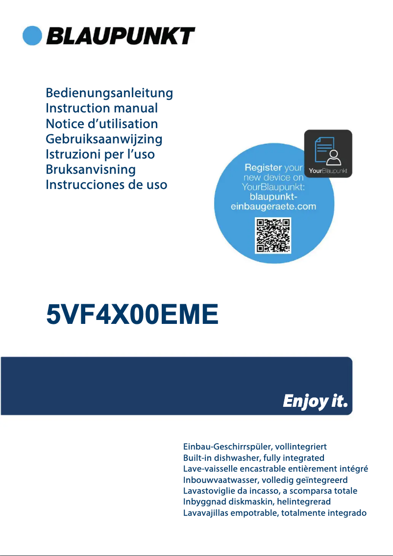 Page n°1 - Manuel utilisateur Blaupunkt 5VF4X00EME
