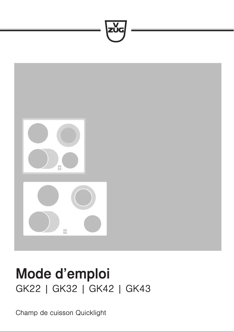 Image de la première page du manuel de l'appareil GK42H1230V